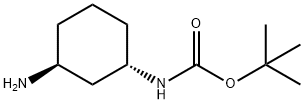 tert-Butyl ((1S,3S)-3-aminocyclohexyl)carbamate Struktur