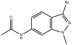 n-(3-bromo-1-methyl-1h-indazol-6-yl)acetamide Struktur