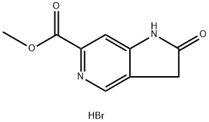 Methyl 2-oxo-2,3-dihydro-1H-pyrrolo[3,2-c]pyridine-6-carboxylate hydrobromide Struktur