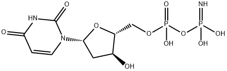 2'-Deoxyuridine 5'-(trihydrogen imidodiphosphate) Struktur