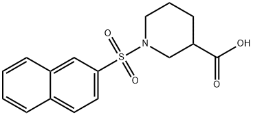 1-(Naphthalen-2-ylsulfonyl)piperidine-3-carboxylic acid Struktur