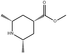 (2a,4a,6a)-2,6-Dimethyl-piperidine-4-carboxylic acid methyl ester Struktur