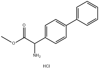 methyl 2-Amino-2-(4-biphenylyl)acetate hydrochloride Struktur