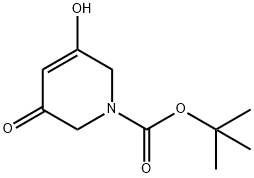 tert-Butyl 3-hydroxy-5-oxo-5,6-dihydropyridine-1(2H)-carboxylate Struktur