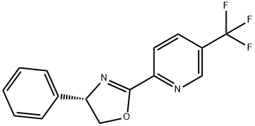 2-[(4S)-4,5-dihydro-4-phenyl-2-
oxazolyl]-5-(trifluoromethyl)-Pyridine Struktur