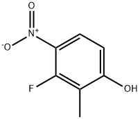 3-Fluoro-2-methyl-4-nitrophenol Struktur