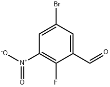 5-Bromo-2-fluoro-3-nitro-benzaldehyde Struktur