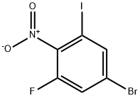 4-Bromo-2-fluoro-6-iodonitrobenzene Struktur