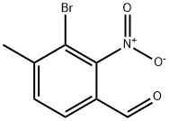 3-Bromo-4-methyl-2-nitro-benzaldehyde Struktur