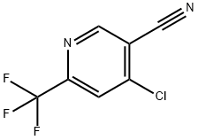 4-chloro-6-(trifluoromethyl)pyridine-3-carbonitrile Struktur