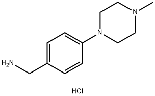 (4-(4-Methylpiperazin-1-yl)phenyl)methanamine hydrochloride Struktur