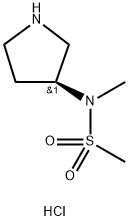 N-methyl-N-[(3S)-pyrrolidin-3-yl]methanesulfonamide hydrochloride Struktur