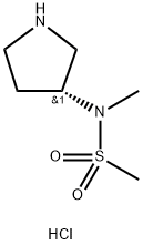 N-methyl-N-[(3R)-pyrrolidin-3-yl]methanesulfonamide hydrochloride Struktur