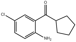 (2-Amino-5-chlorophenyl)(cyclopentyl)methanone Struktur