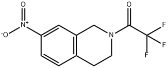 2,2,2-Trifluoro-1-(7-nitro-3,4-dihydro-1H-isoquinolin-2-yl)-ethanone Struktur