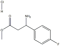 Methyl 3-amino-3-(4-fluorophenyl)propanoate HCl Struktur