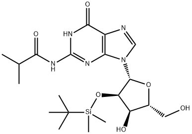 2'-O-(tert-Butyldimethylsilyl)-N-isobutyrylguanosine Struktur