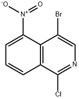 4-bromo-1-chloro-5-nitroisoquinoline Struktur