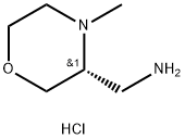 (R)-C-(4-Methyl-morpholin-3-yl)-methylamine dihydrochlorde Struktur