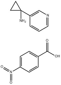 1-Pyridin-3-yl-cyclopropylamin (bis 4-nitrobenzoate) Struktur