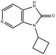 3-cyclobutyl-1H,2H,3H-imidazo[4,5-c]pyridin-2-one Struktur