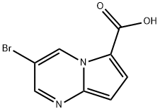 3-Bromo-pyrrolo[1,2-a]pyrimidine-6-carboxylic acid Struktur