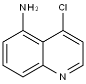 4-chloroquinolin-5-amine Struktur