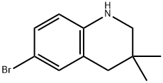 6-bromo-1,2,3,4-tetrahydro-3,3-dimethylquinoline Struktur