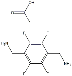 (Perfluoro-1,4-phenylene)dimethanamine acetate Struktur