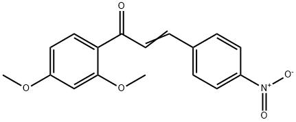 2',4'-dimethoxy-4-nitrochalcone Struktur