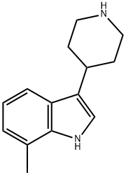 7-methyl-3-(4-piperidinyl)-1H-Indole Struktur