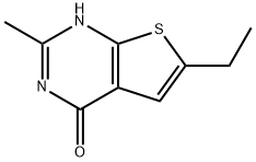 6-ethyl-2-methylthieno[2,3-d]pyrimidin-4(3H)-one Struktur