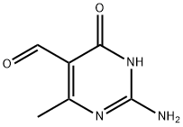 2-amino-6-methyl-4-oxo-3,4-dihydro-pyrimidine-5-carbaldehyde Struktur