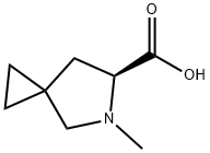 (S)-5-methyl-5-azaspiro[2.4]heptane-6-carboxylic acid Struktur