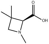 2-Azetidinecarboxylic acid, 3,3-dimethyl-1-methyl, (2S)- Struktur