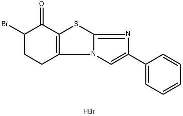 7-bromo-2-phenyl-6,7-dihydrobenzo[d]imidazo[2,1-b]thiazol-8(5H)-one hydrobromide(WXG01943) Struktur