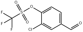 2-Chloro-4-Formylphenyl Trifluoromethanesulfonate Struktur