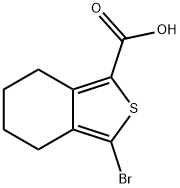 3-Bromo-4,5,6,7-tetrahydrobenzo[c]thiophene-1-carboxylic acid Struktur