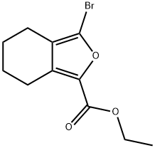 Ethyl 3-bromo-4,5,6,7-tetrahydroisobenzofuran-1-carboxylate Struktur