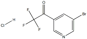 1-(5-Bromopyridin-3-yl)-2,2,2-trifluoroethanone hydrochloride Struktur