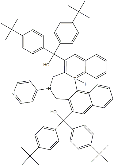 (S)-[4-(Pyridin-4-yl)-4,5-dihydro-3H-dinaphtho[2,1-c:1',2'-e]azepine-2,6-diyl]bis[bis[4-(tert-butyl)phenyl]methanol] Struktur