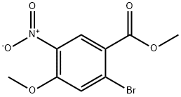 2-Bromo-4-methoxy-5-nitro-benzoic acid methyl ester Struktur