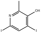 4,6-DIIODO-2-METHYLPYRIDIN-3-OL Struktur