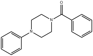 Phenyl(4-phenylpiperazin-1-yl)methanone Struktur