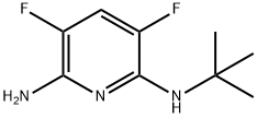 2,6-PYRIDINEDIAMINE, N2-(1,1-DIMETHYLETHYL)-3,5-DIFLUORO-(WXG03327) Struktur