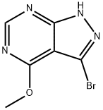 3-bromo-4-methoxy-1H-pyrazolo[3,4-d]pyrimidine Struktur