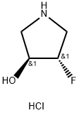 (3S,4S)-4-fluoropyrrolidin-3-ol hydrochloride Struktur