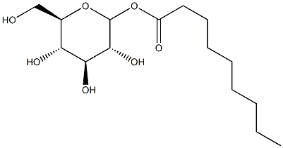 D-Glucopyranose 1-nonanoate Struktur