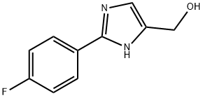 [2-(4-Fluoro-phenyl)-1H-imidazol-4-yl]-methanol Struktur