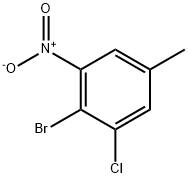 2-bromo-1-chloro-5-methyl-3-nitrobenzene Struktur